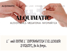 Tablet Screenshot of alquimatic.com